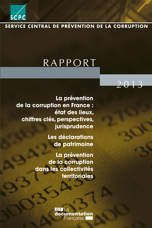 Couverture du rapport 2013 du SCPC